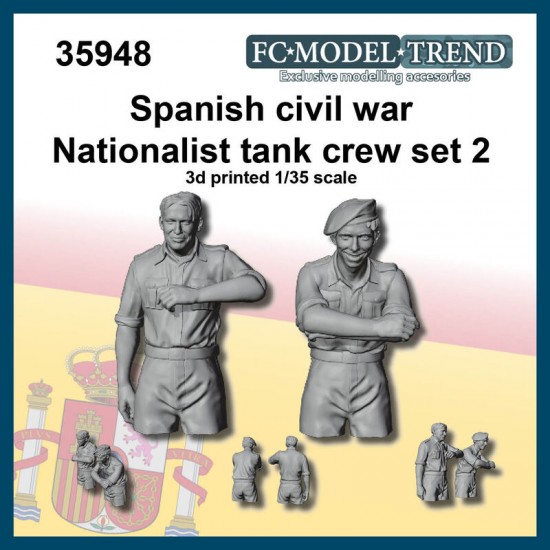 1/35 Spanish Civil War National Tank Crew set 2