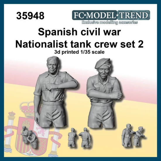 1/35 Spanish Civil War National Tank Crew set 2