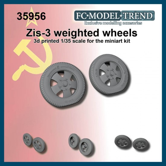 1/35 ZIS-3 & Universal Limber Weighted Wheels for MiniArt kit