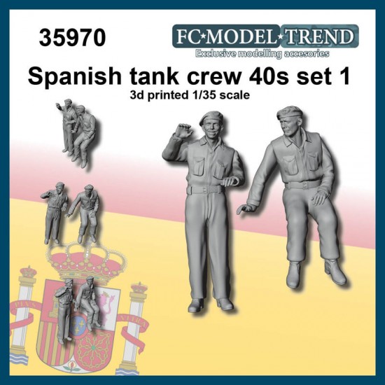 1/35 Spanish Tank Crew 40s set 1