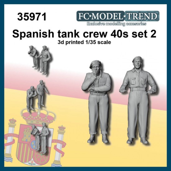 1/35 Spanish Tank Crew 40s set 2