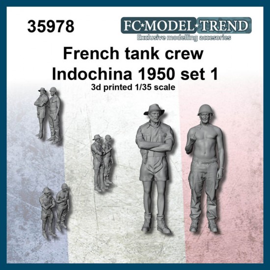 1/35 French Tank Crew Indochina 1959 set 1