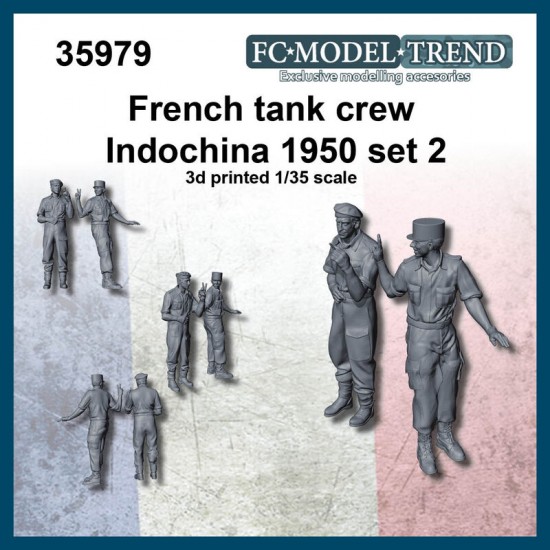 1/35 French Tank Crew Indochina 1959 set 2