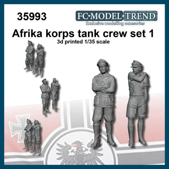 1/35 Afrika Korps Tank Crew set 1