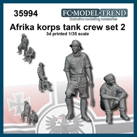 1/35 Afrika Korps Tank Crew set 2