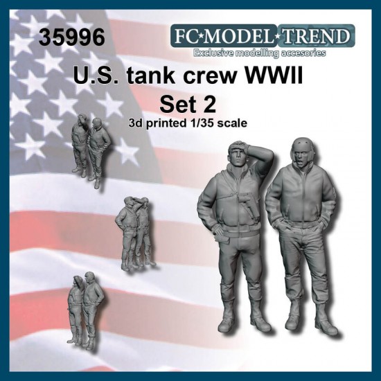 1/35 WWII US Tank Crew set 2