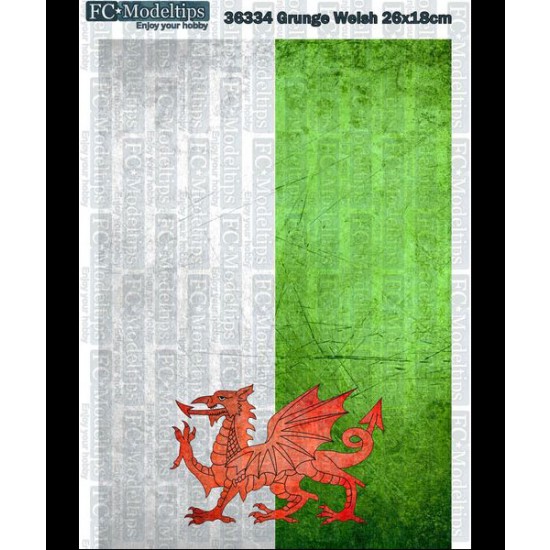 Printed Self-adhesive Base - Welsh 26x18cm