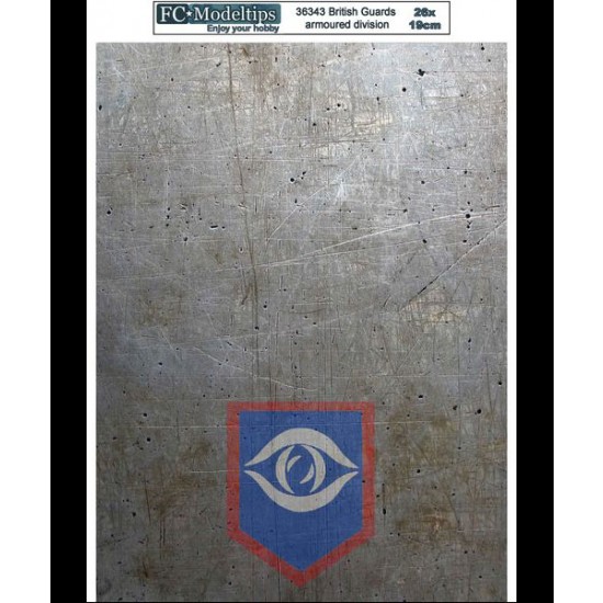 British Guards Armoured Division Self-adhesive Base (260 x 190mm)