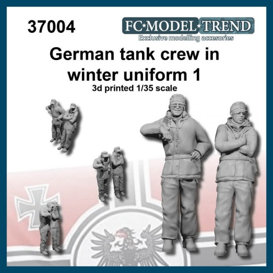 1/35 WWII German Tank Crew Winter Uniform Set 1 (2 figures)