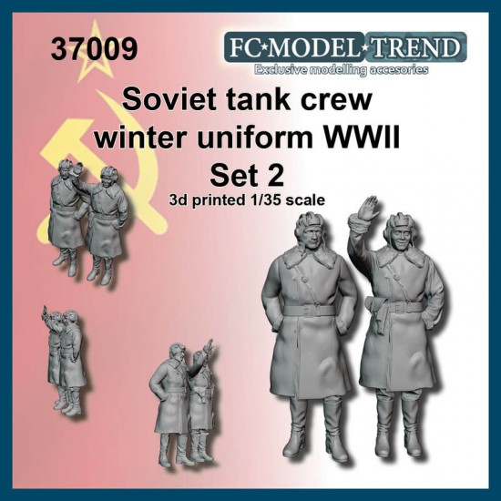 1/35 WWII Soviet Tank Crew in Winter Uniform set 2