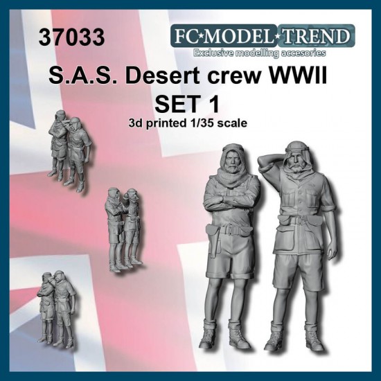 1/35 SAS Desert Jeep Crew, Set 1