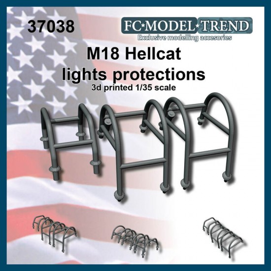 1/35 M18 Hellcat, Lights Protectors