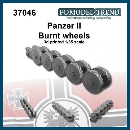 1/35 Panzer II Burnt Wheels