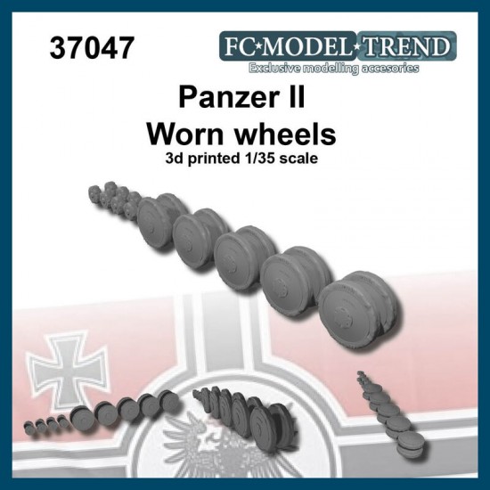 1/35 Panzer II Worn Wheels