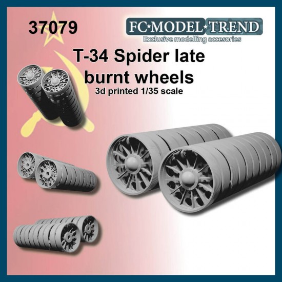 1/35 T-34 Late Spider Burnt Wheels