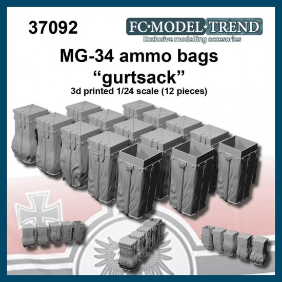 1/35 MG-34 Ammo Bags "Gurtsacks" (12pcs)