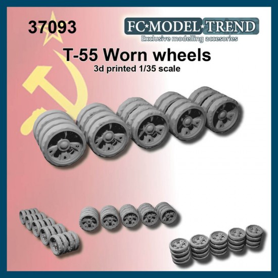 1/35 T-34 Starfish Worn Wheels