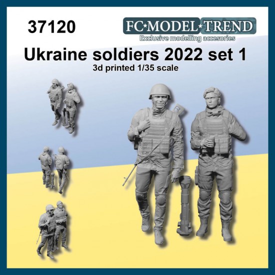 War Models 1/35 Ukraine Soldiers 2022 Set #1 FC Model Trend 37120