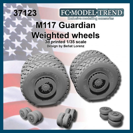 1/35 M1117 Guardian Weighted Wheels