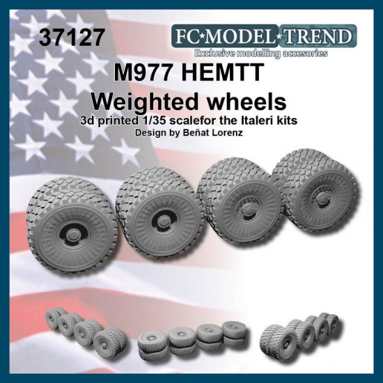 1/35 HEMTT Weighted Wheels for Italeri kits