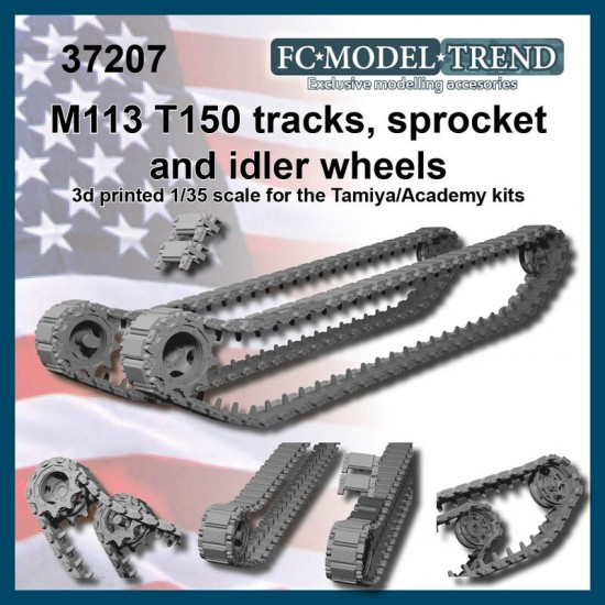 1/35 M113 T150 Tracks Sprocket & Idler Wheels for Tamiya/Academy kits