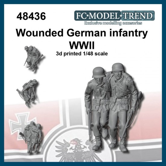 1/48 WWII German Wounded Soldiers