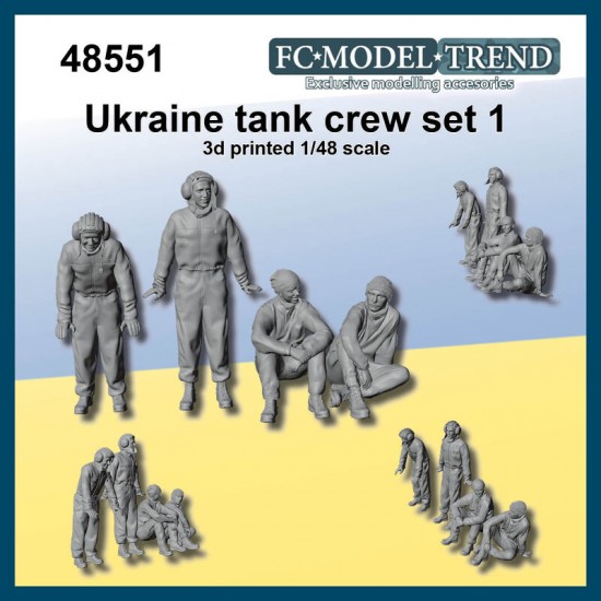 1/48 Ukraine Tank Crew Set #1