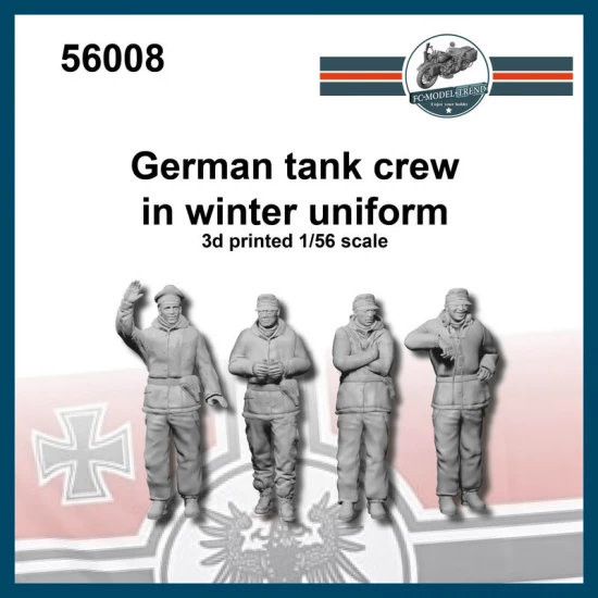 1/56 German Panzer Crew in Winter Uniform (4 figures)