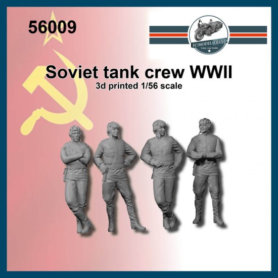 1/56 WWII Soviet Tank Crew (4 figures)