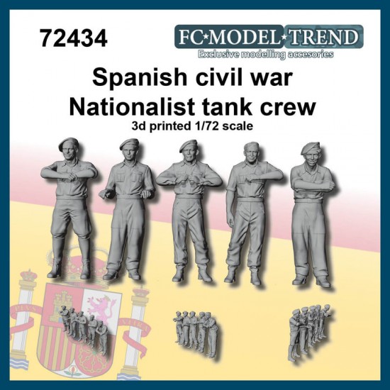 1/72 Spanish Civil War Nationalist Tank Crew