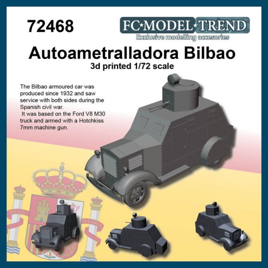 1/72 Bilbao Armoured Car (3D print)