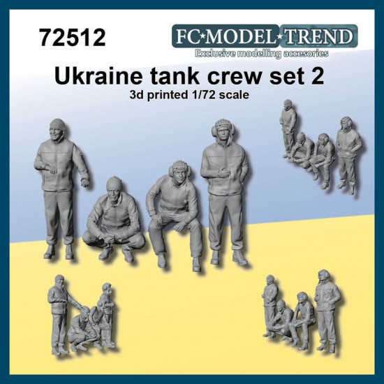 1/72 Ukraine Tank Crew Set #2