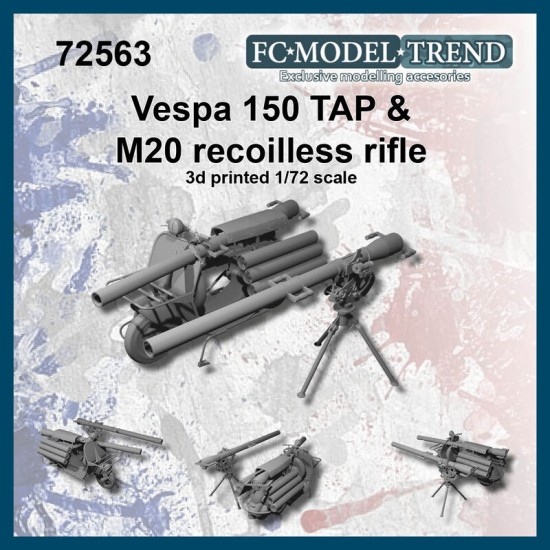 1/72 Vespa 150 Tap & M20 Recoiless Rifle