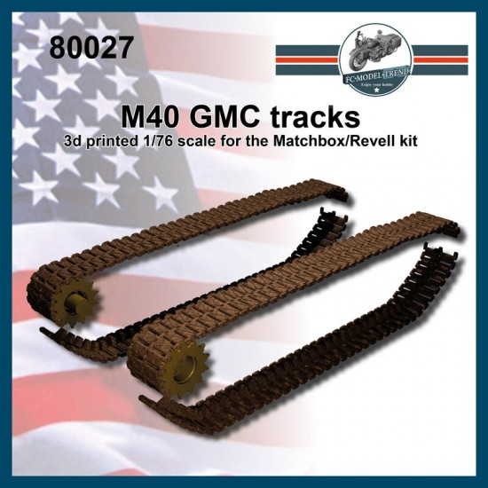1/76 M40 GMC Tracks for Matchbox/Revell kits