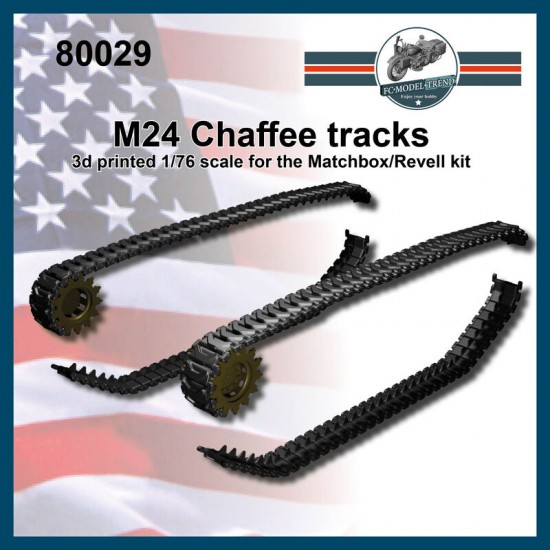 1/76 M24 Chaffee Tracks for Matchbox/Revell kits