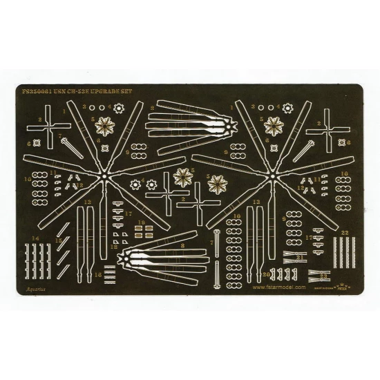 1/350 USN CH-53E Upgrade set (4set) for Trumpeter kit #06257