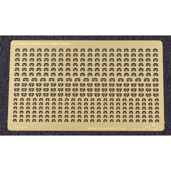 1/700 WWII USN Cable Hole Set (1 photo-etched sheet)