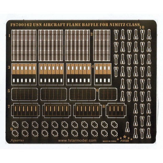 1/700 USN Aircraft Flame Baffle for Trumpeter Nimitz Class