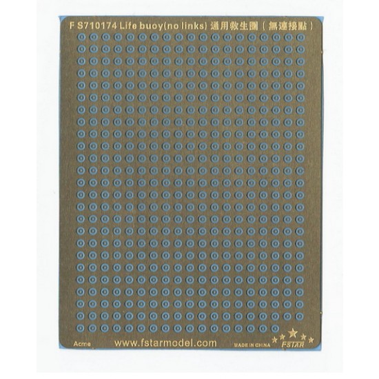 1/700 Life Buoys (no links) (1 Photo-etched Sheet)