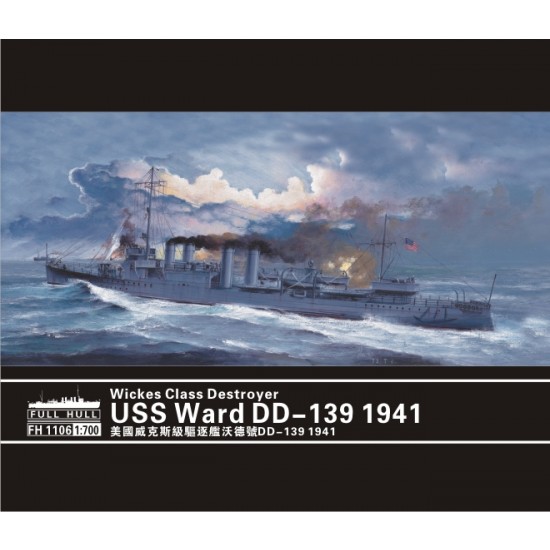 1/700 USS Ward DD-139 Wickes Class Destroyer 1941