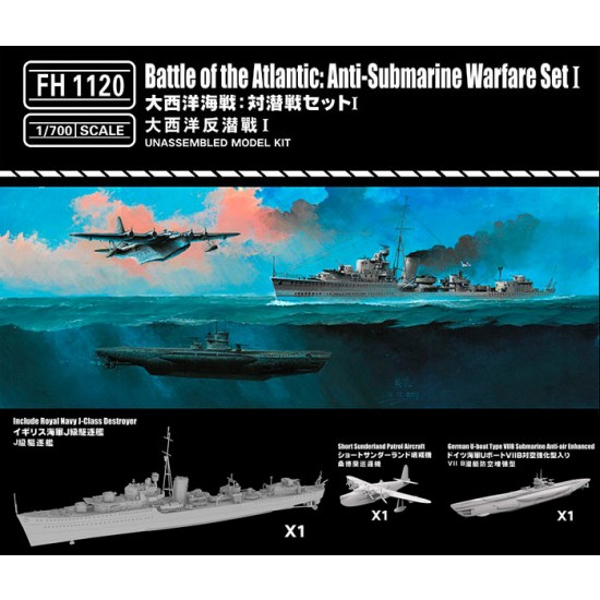1/700 Battle of the Atlantic: Anti-Submarine Warfare Set I