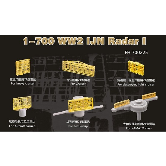 1/700 WWII IJN Type21 Radar set I