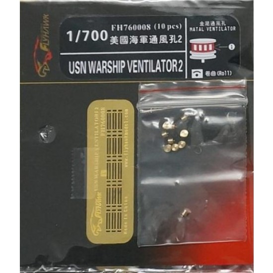 1/700 USN Warship Ventilator 2 (10pcs)