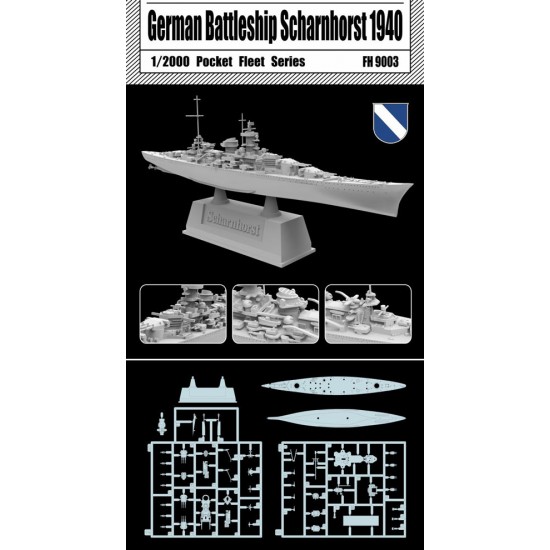 1/2000 Pocket Fleet Series - German Scharnhorst 1940