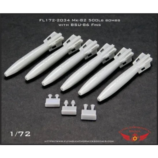 1/72 Mk-82 500lb Bomb with BSU-86 Retarded Fin