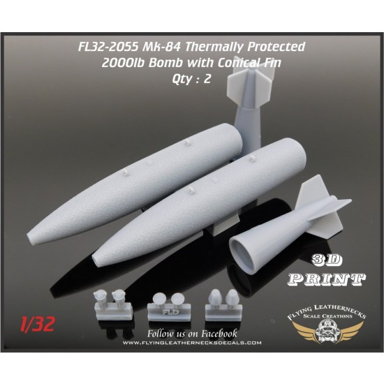 1/32 Mk-84 2000lb Bomb with Conical Fins (Thermally Protected)