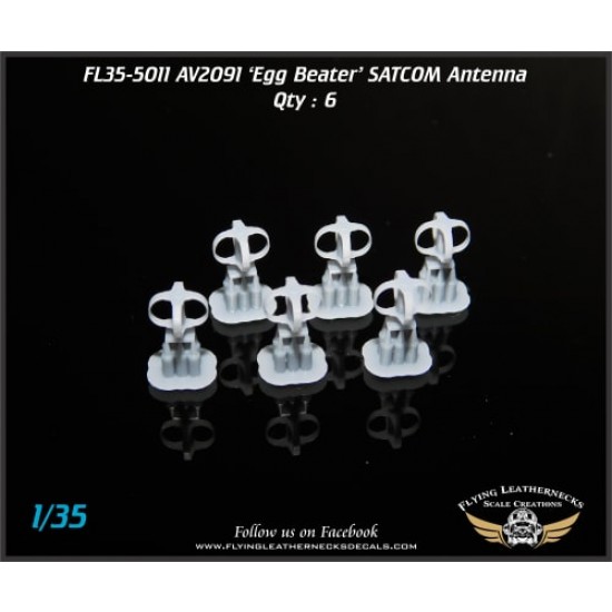 1/35 AV2091 'Egg Beater' UHF SATCOM Antenna (6pcs)