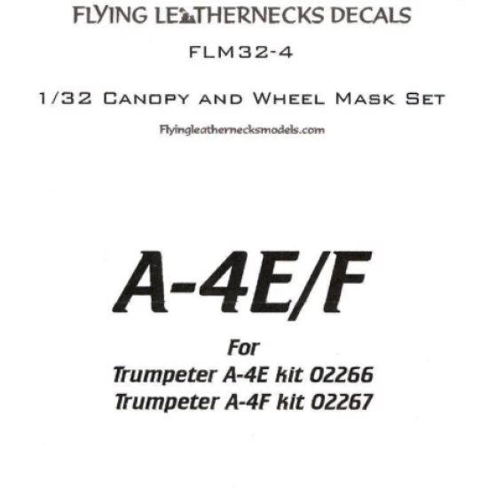 1/32 A-4E/F Canopy Wheel Mask for Trumpeter kits