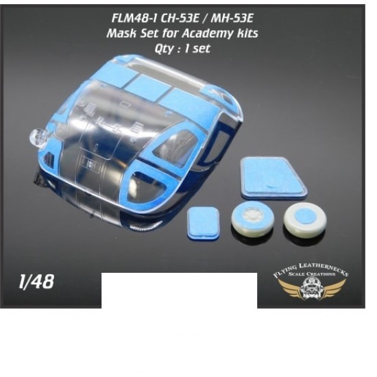 1/48 CH-53E Canopy Wheel Mask for Academy kits