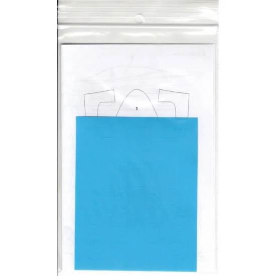 1/48 F/A-18E Canopy wheek Mask for Hasegawa kits